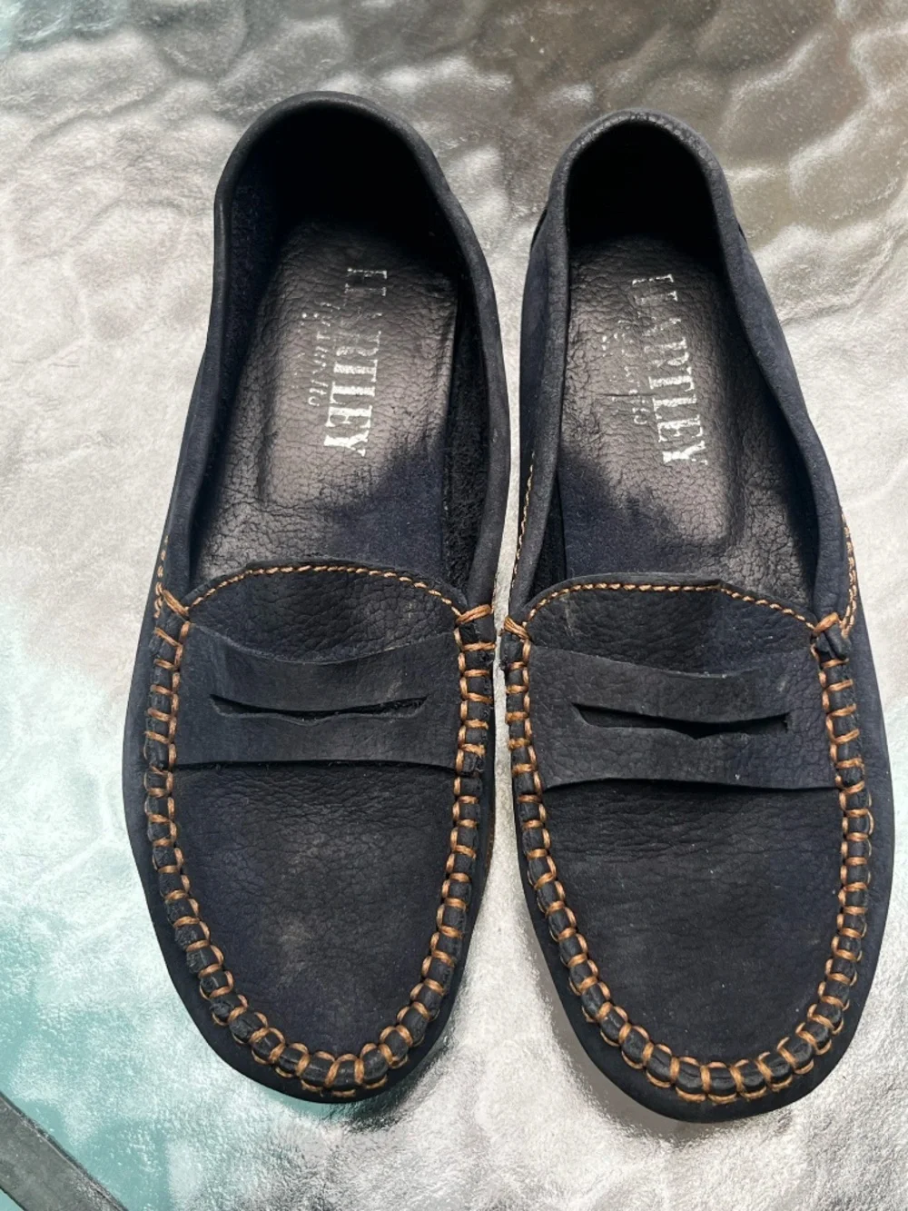 Hartley by Furetto Kids blue suede loafers Made in Italy EU size 31